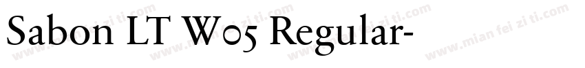 Sabon LT W05 Regular字体转换